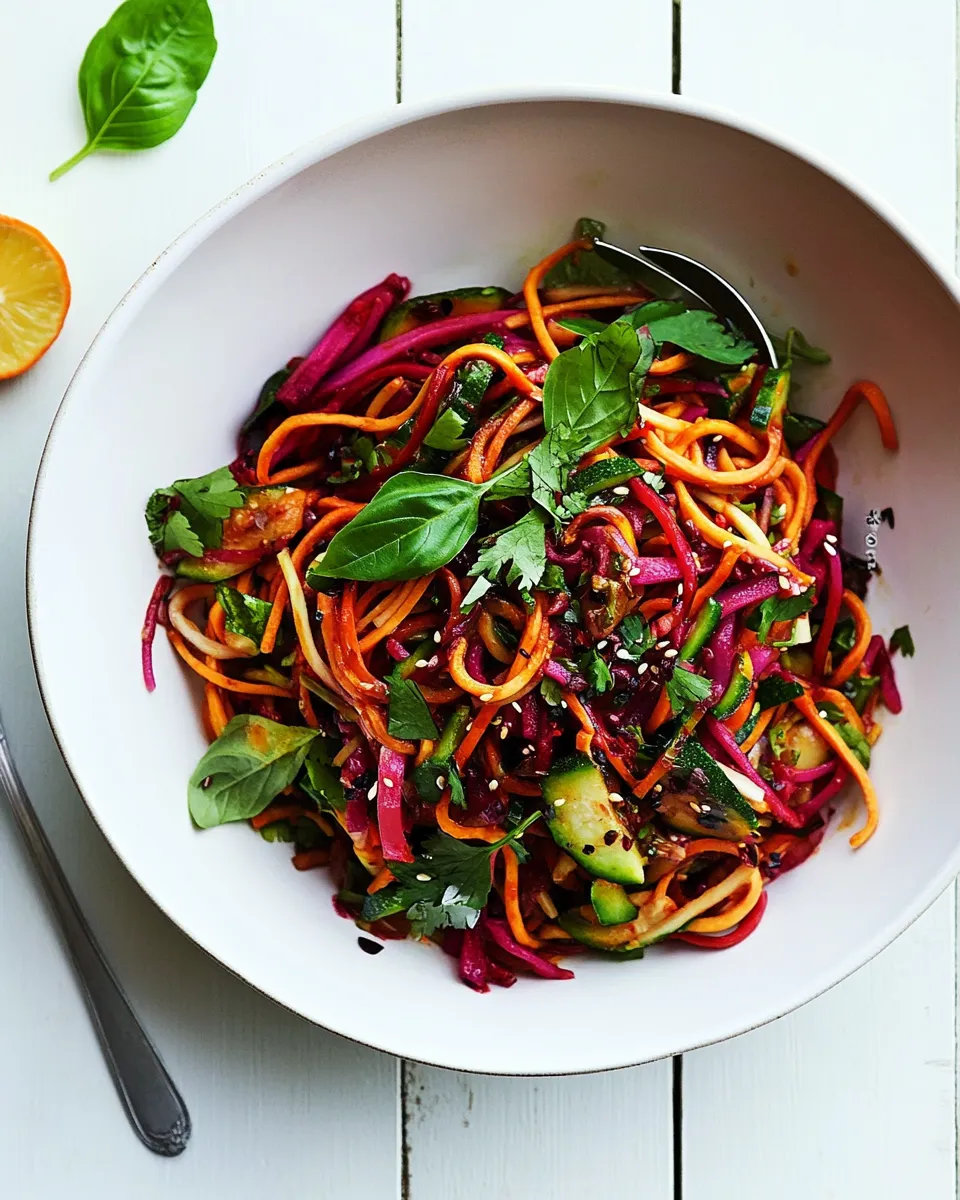 Perfect Rainbow Veggie Noodles. image