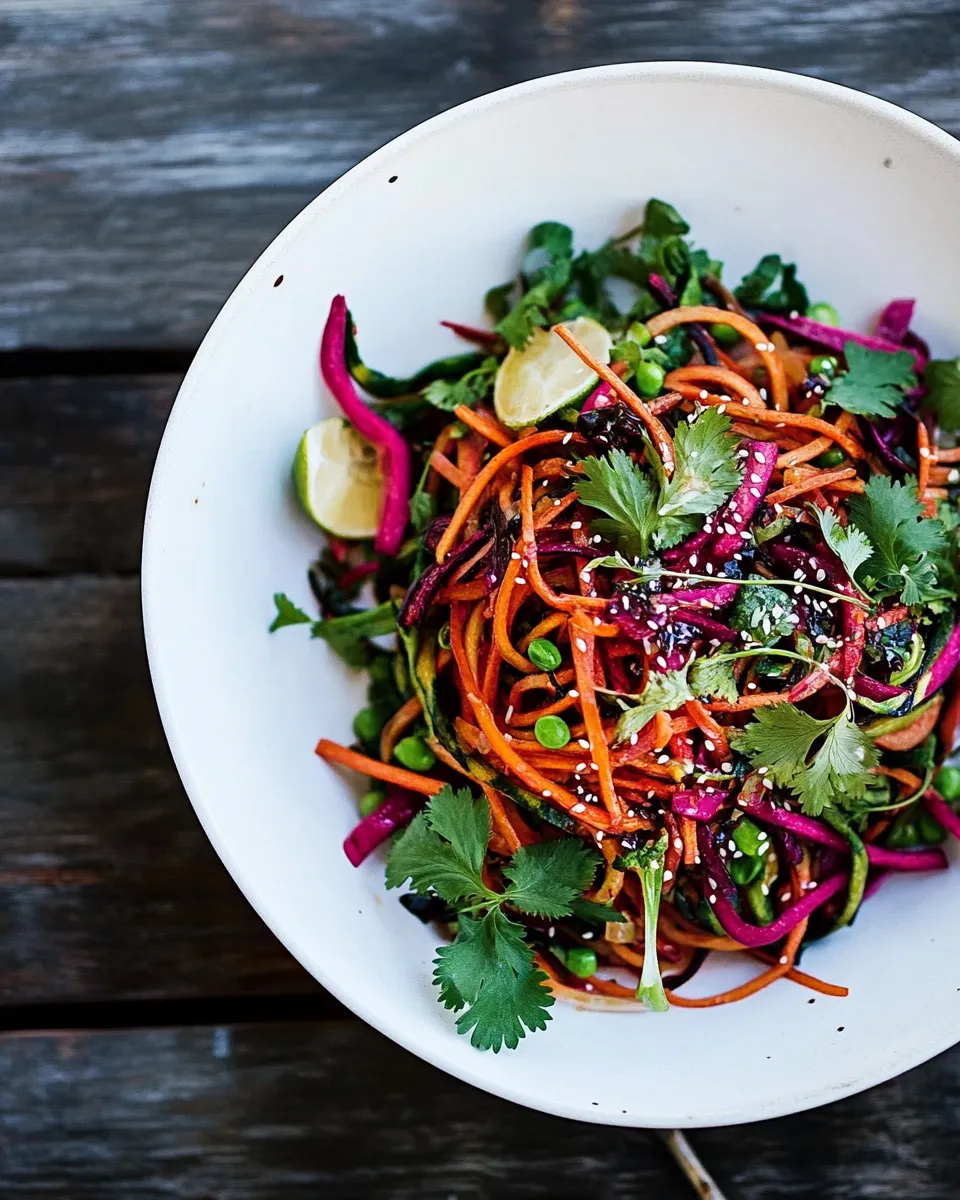 Best Rainbow Veggie Noodles. photo