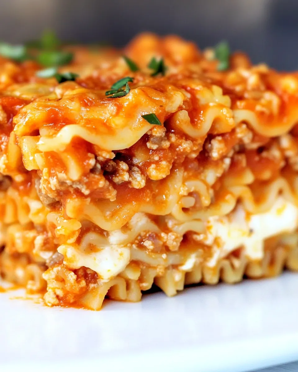 Delicious Ramen Lasagna shot