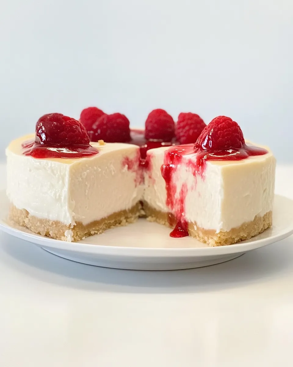 Homemade Raspberry Cheesecake photo