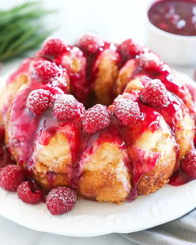 Homemade Raspberry Cheesecake Monkey Bread photo