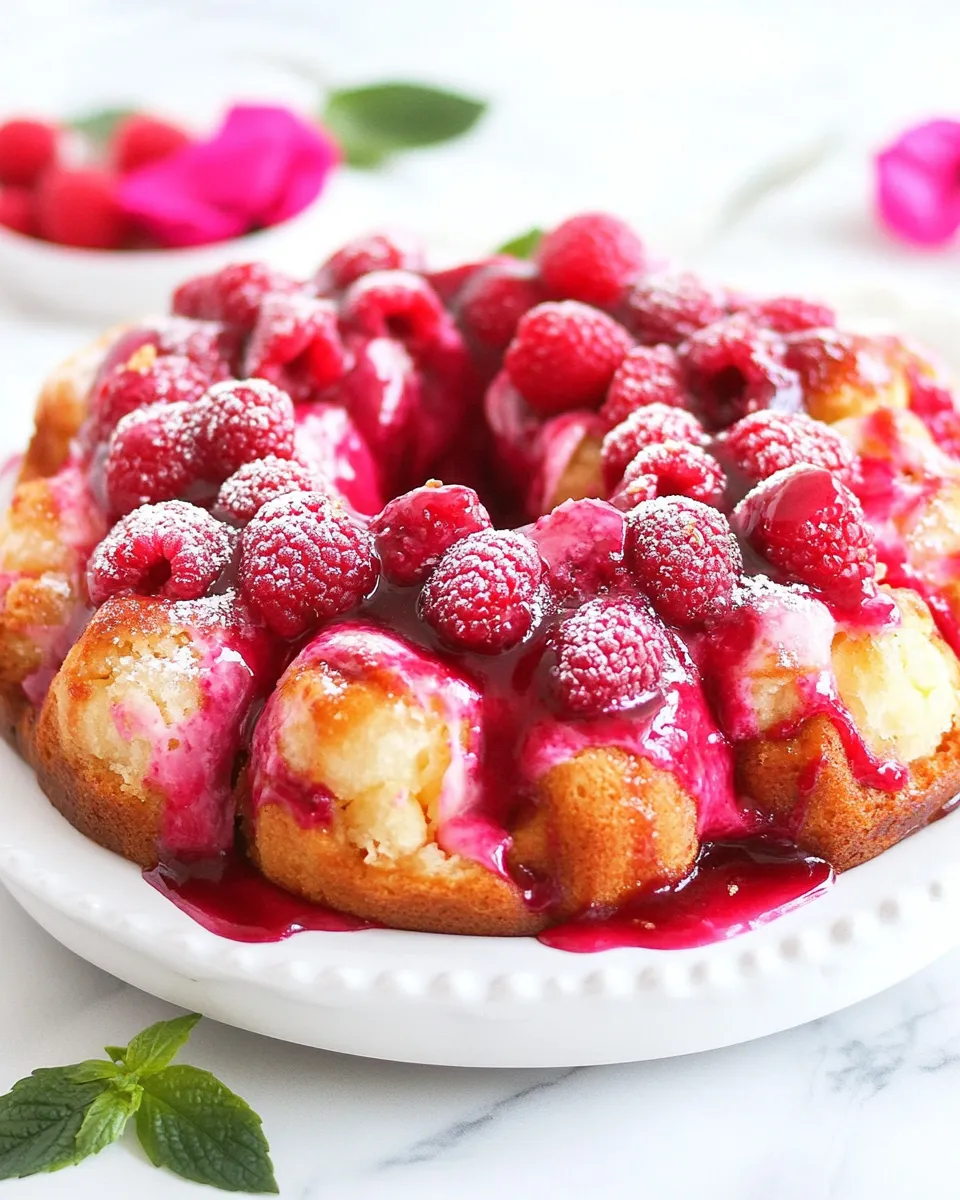 Delicious Raspberry Cheesecake Monkey Bread image