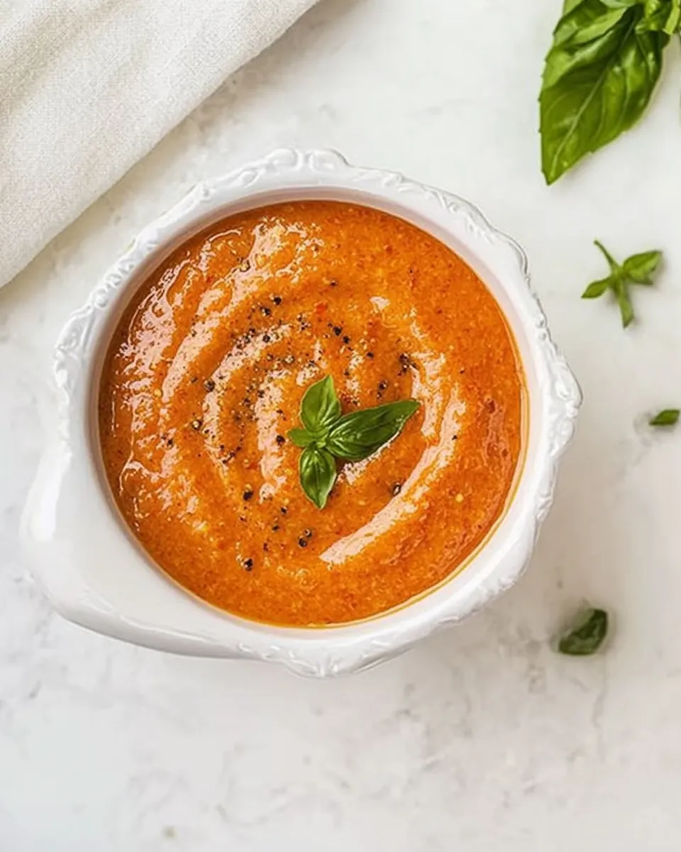 Delicious Red Pepper Coulis shot