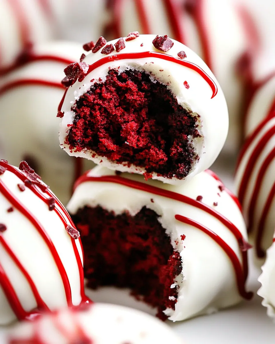 Homemade Red Velvet Cake Truffles photo