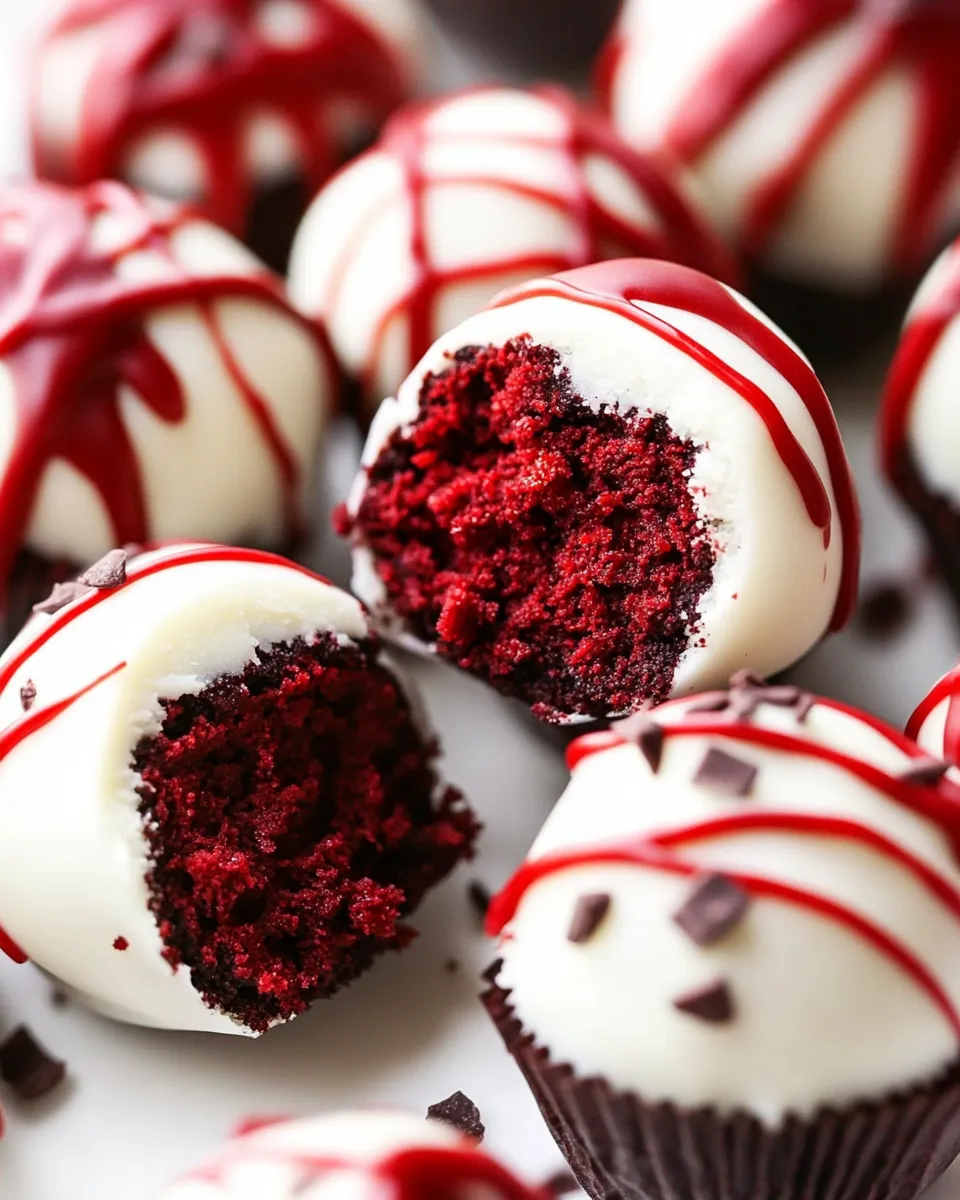 Easy Red Velvet Cake Truffles recipe photo