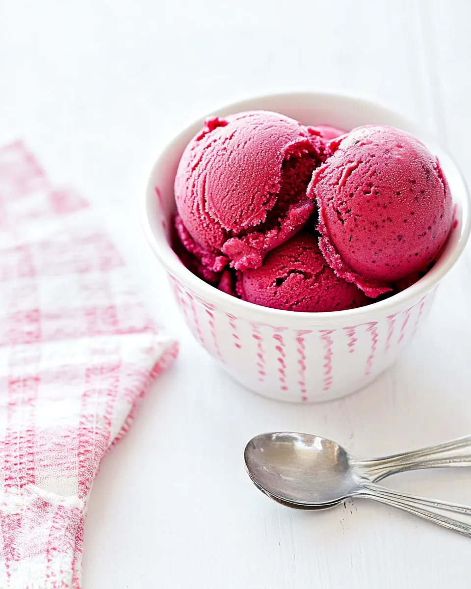 Best Roasted Beet Ice Cream shot
