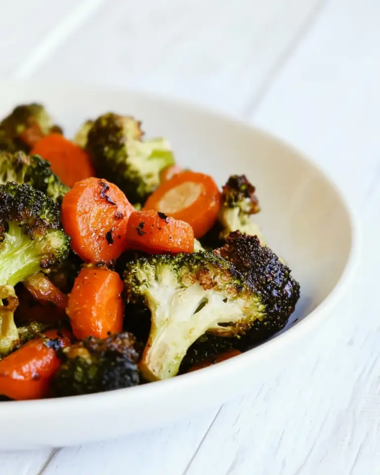 Homemade Roasted Broccoli And Carrots photo
