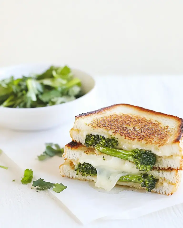 Homemade Roasted Broccolini Grilled Cheese photo