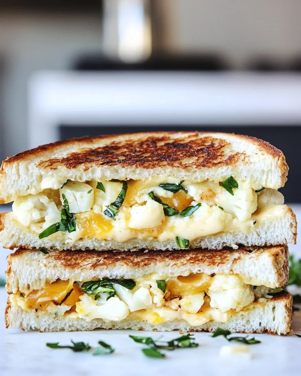 Classic Roasted Cauliflower Grilled Cheese image