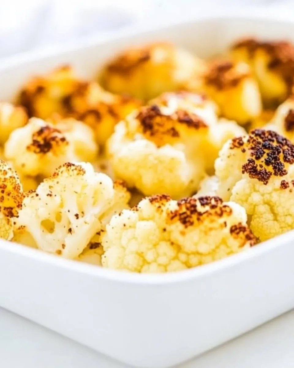 Easy Roasted Cauliflower with Creamy Parmesan Dip recipe photo