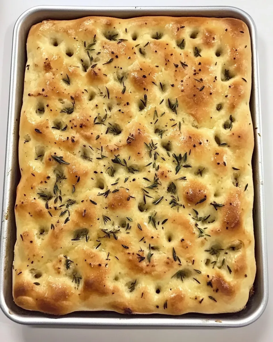 Homemade Roasted Garlic Focaccia with Rosemary photo