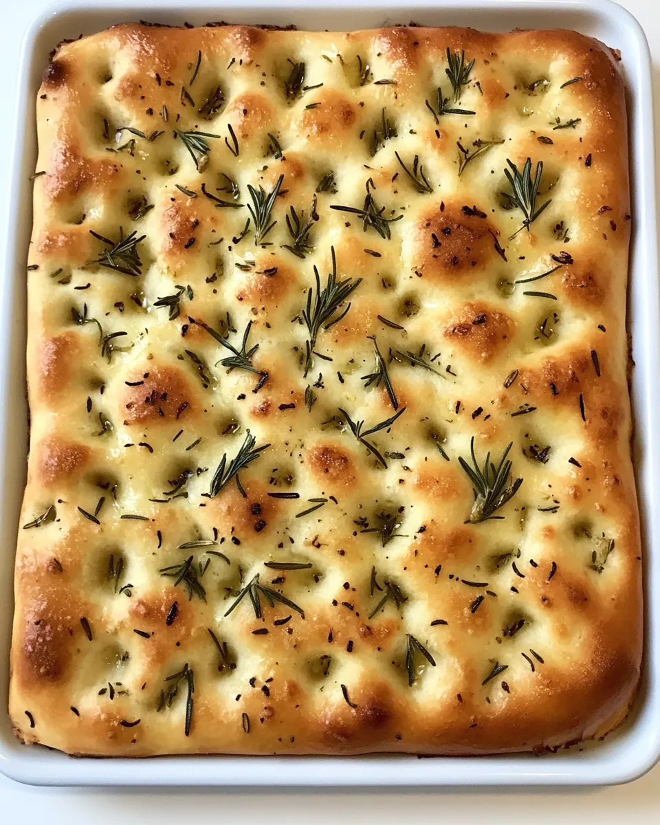 Delicious Roasted Garlic Focaccia with Rosemary image
