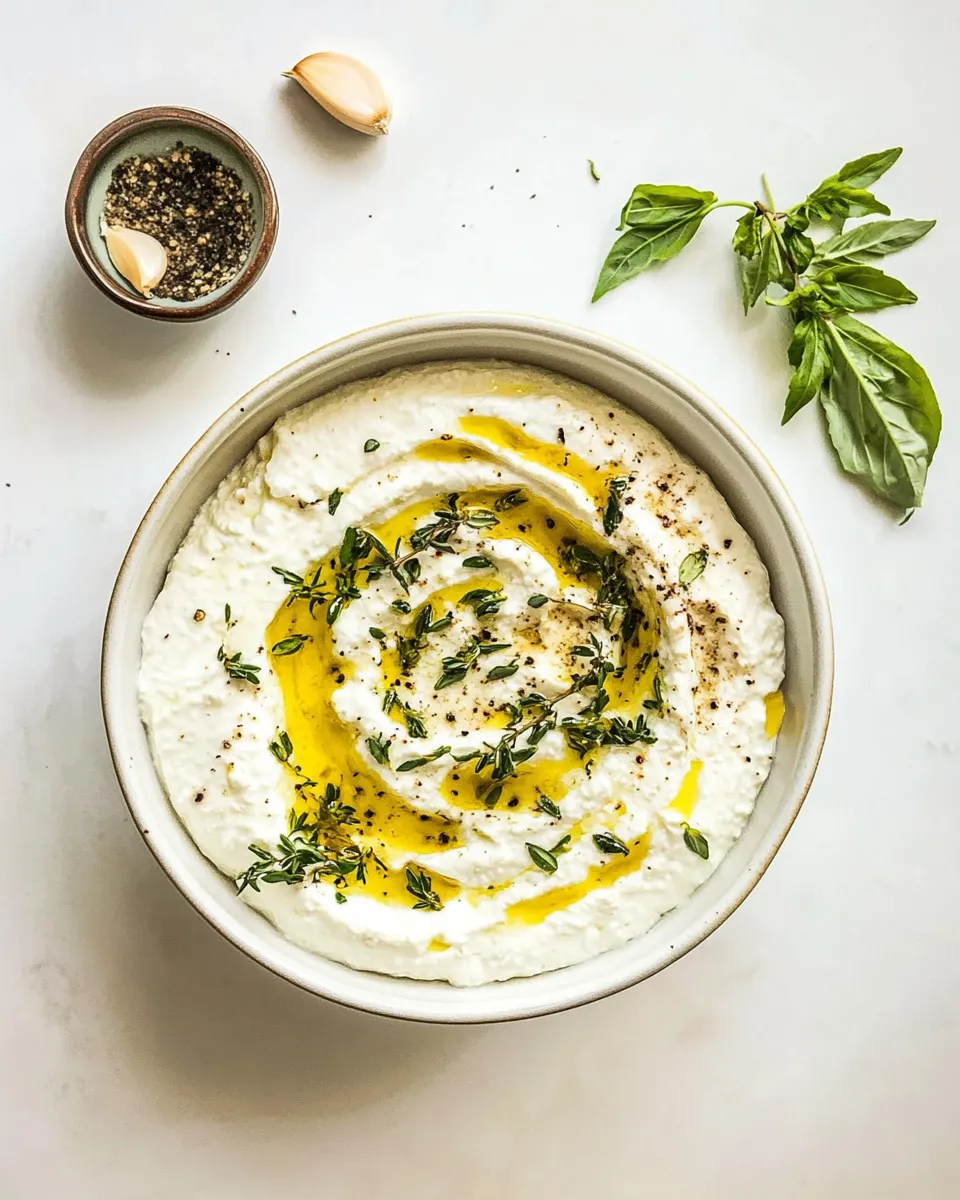 Easy Roasted Garlic Whipped Feta shot