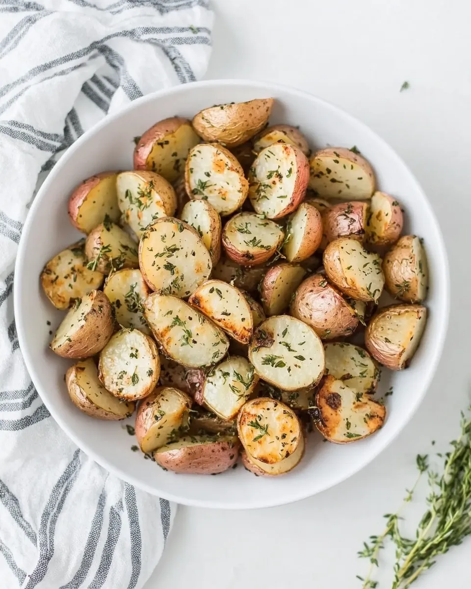 Easy Roasted Red Potatoes food shot