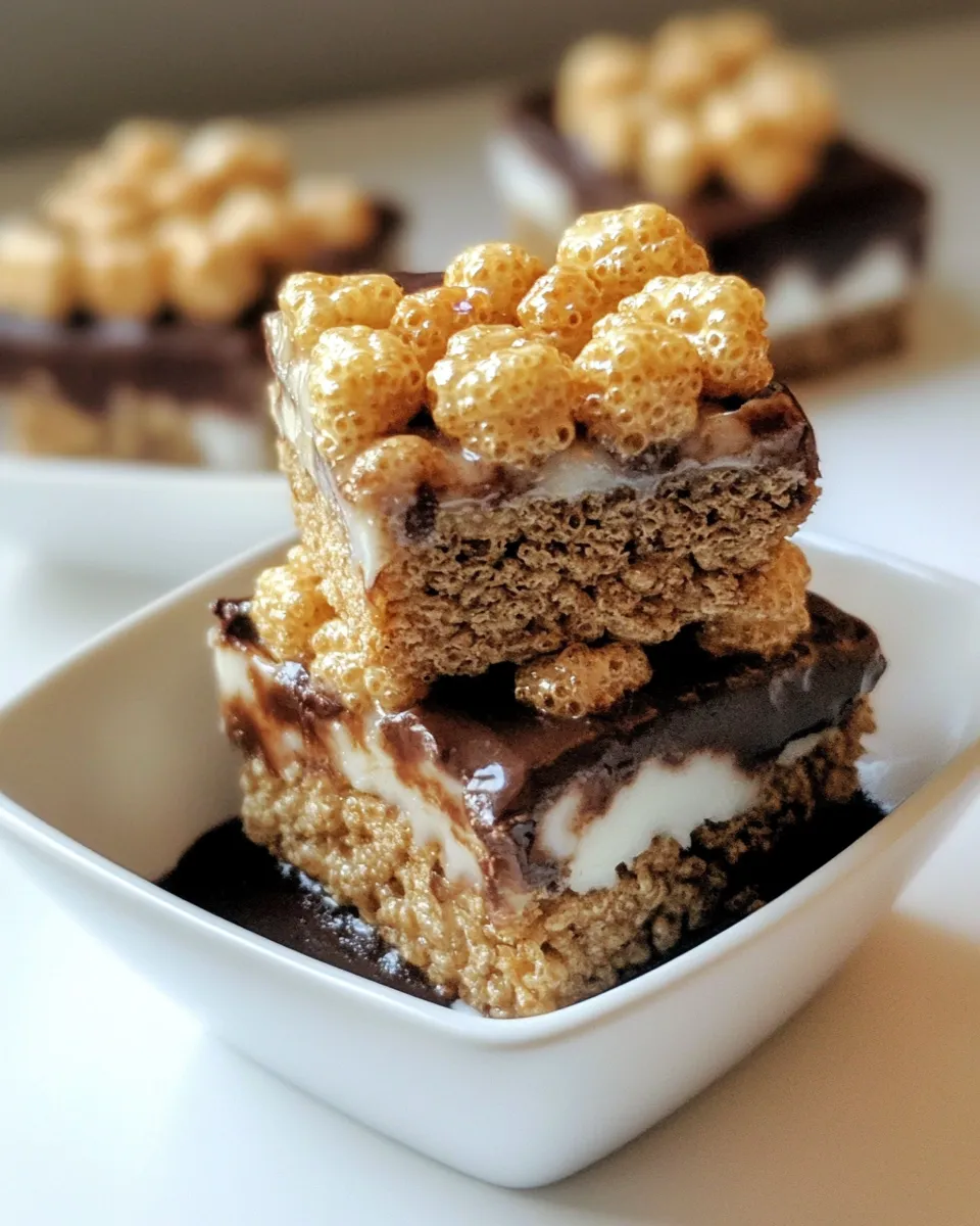 Classic S'Mores Krispies Bars image