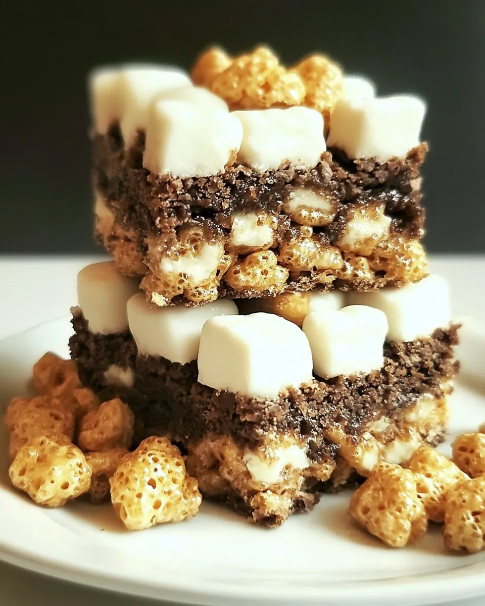 Easy S'Mores Krispies Bars recipe photo
