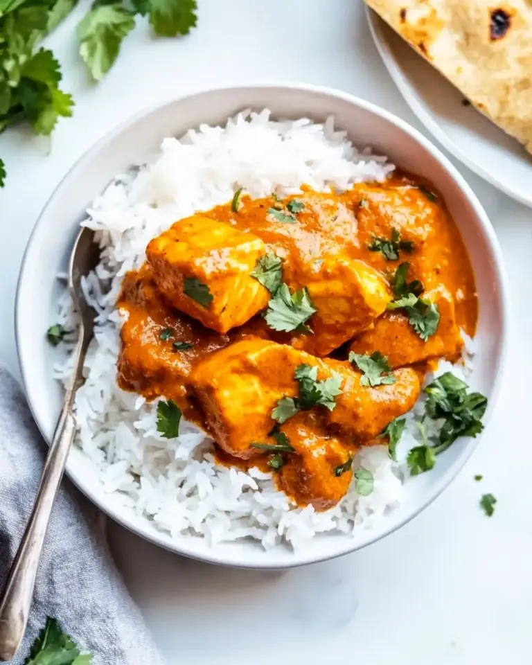 Homemade Salmon Tikka Masala photo