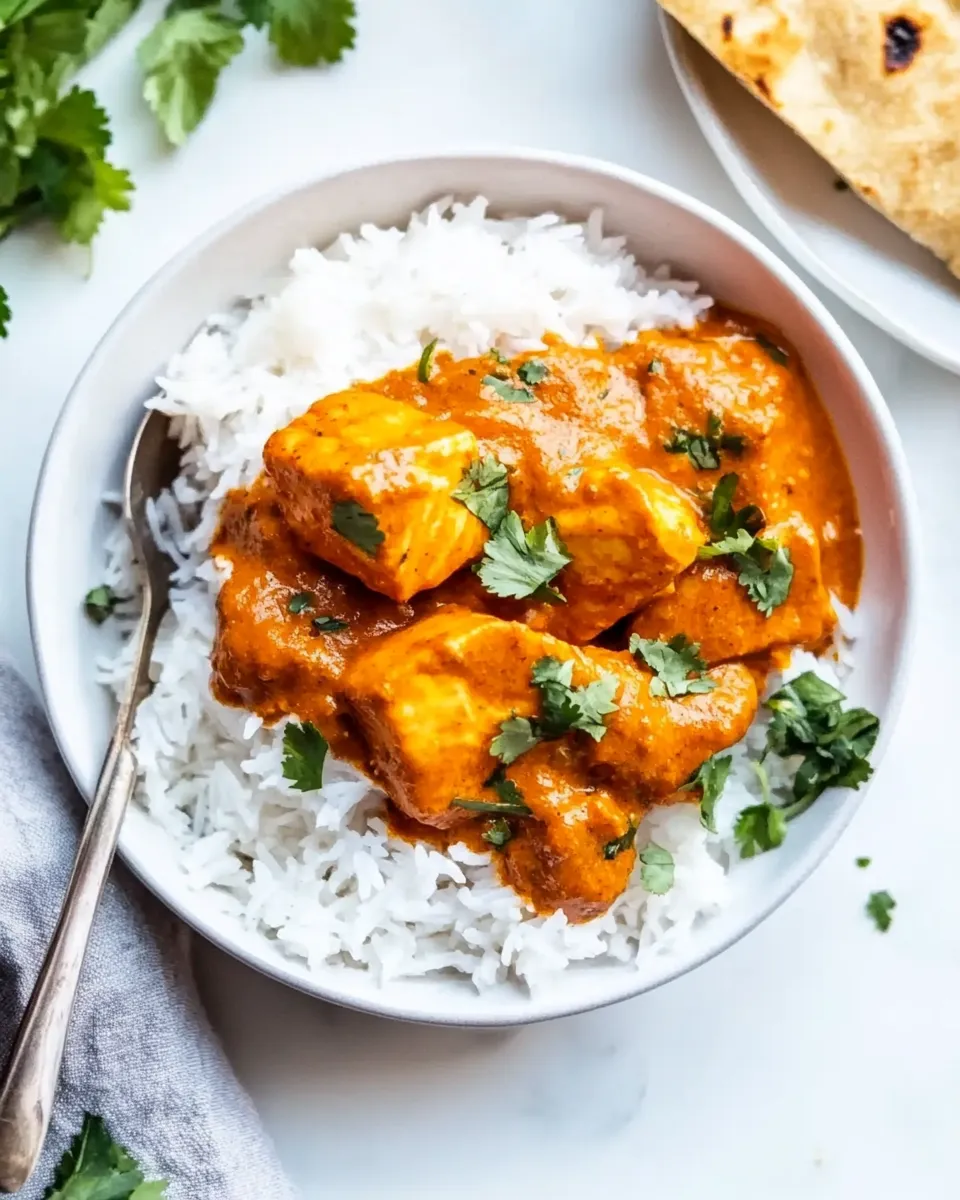Homemade Salmon Tikka Masala photo
