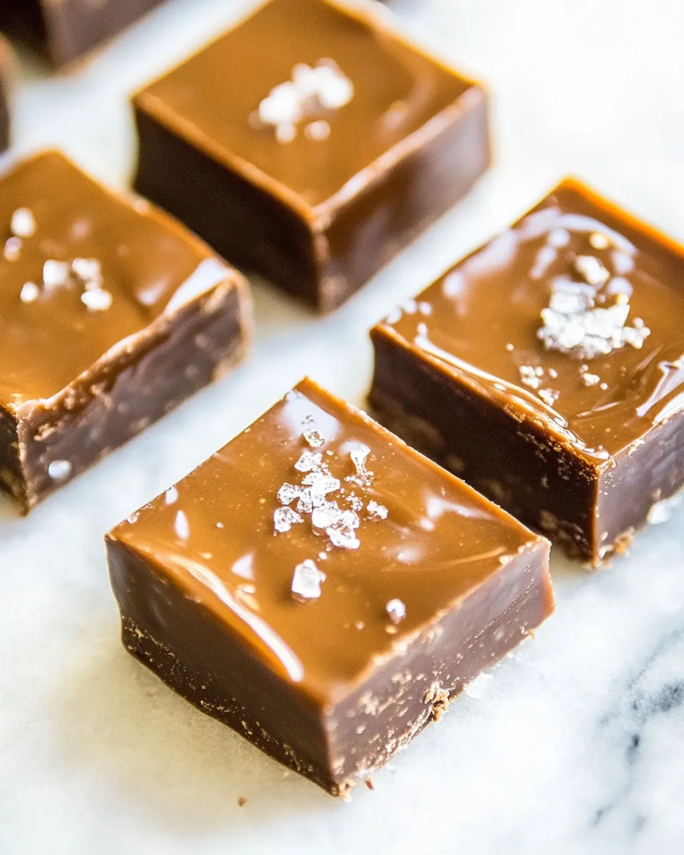 Classic Salted Caramel Chocolate Fudge image