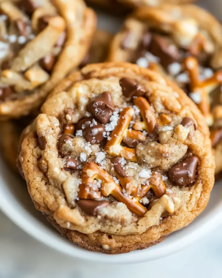 Homemade Salted Pretzel and Nutella Chip Cookies photo