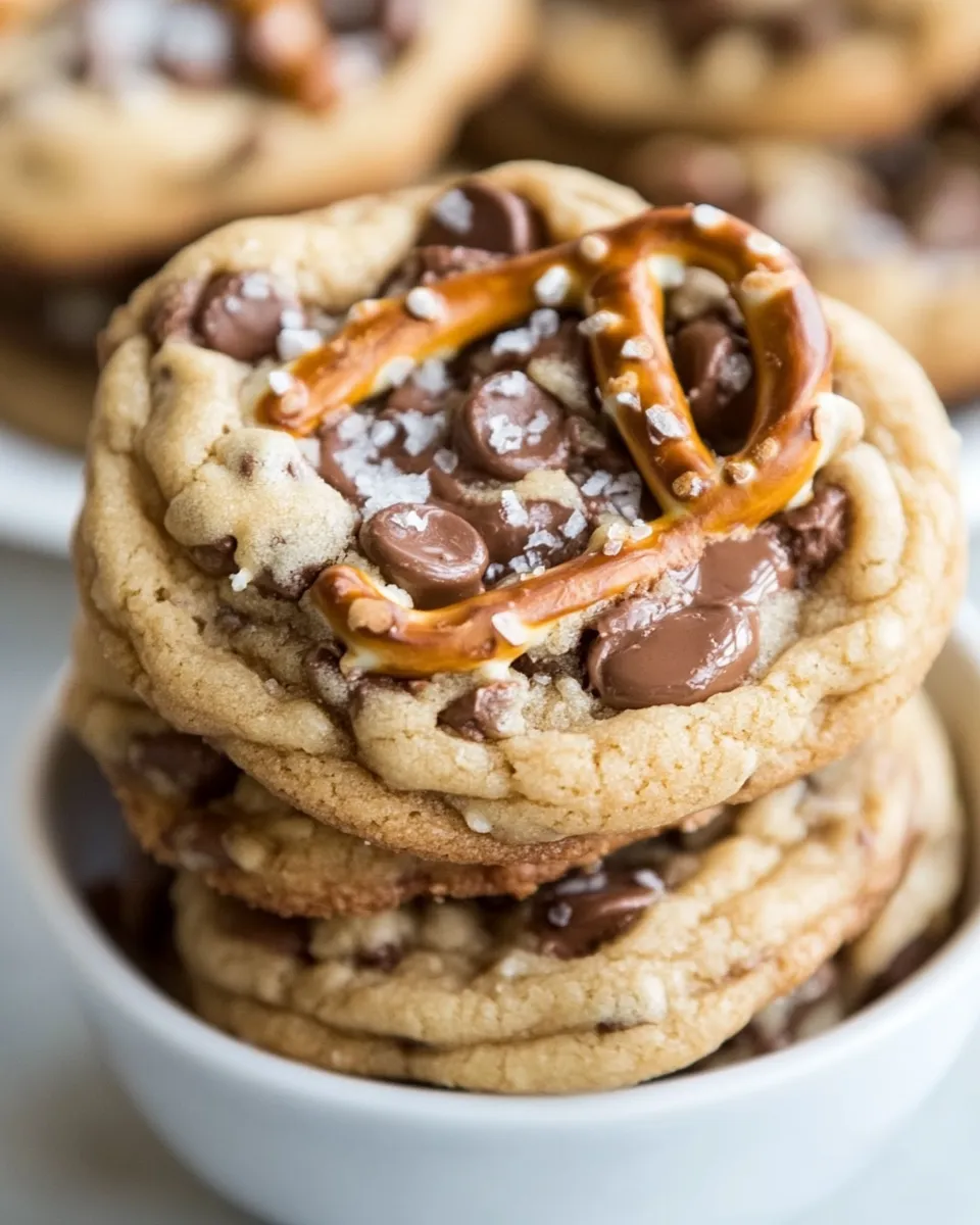 Classic Salted Pretzel and Nutella Chip Cookies image