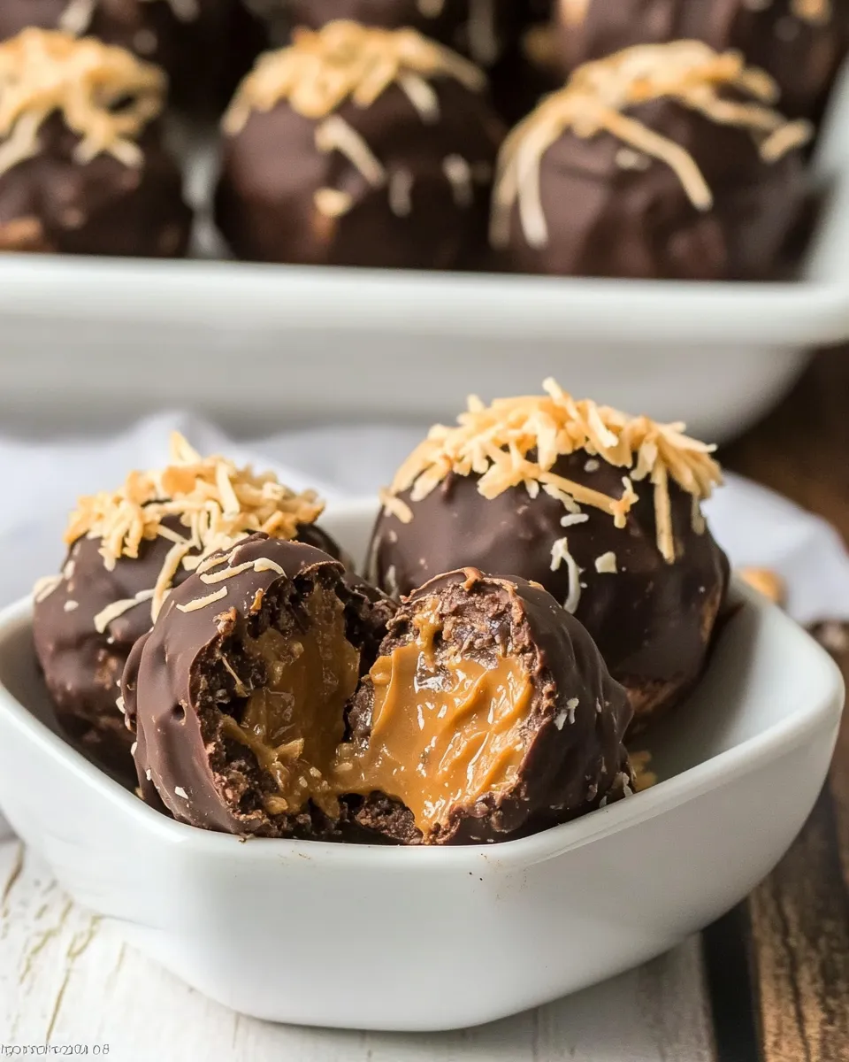 Homemade Samoa Truffles photo