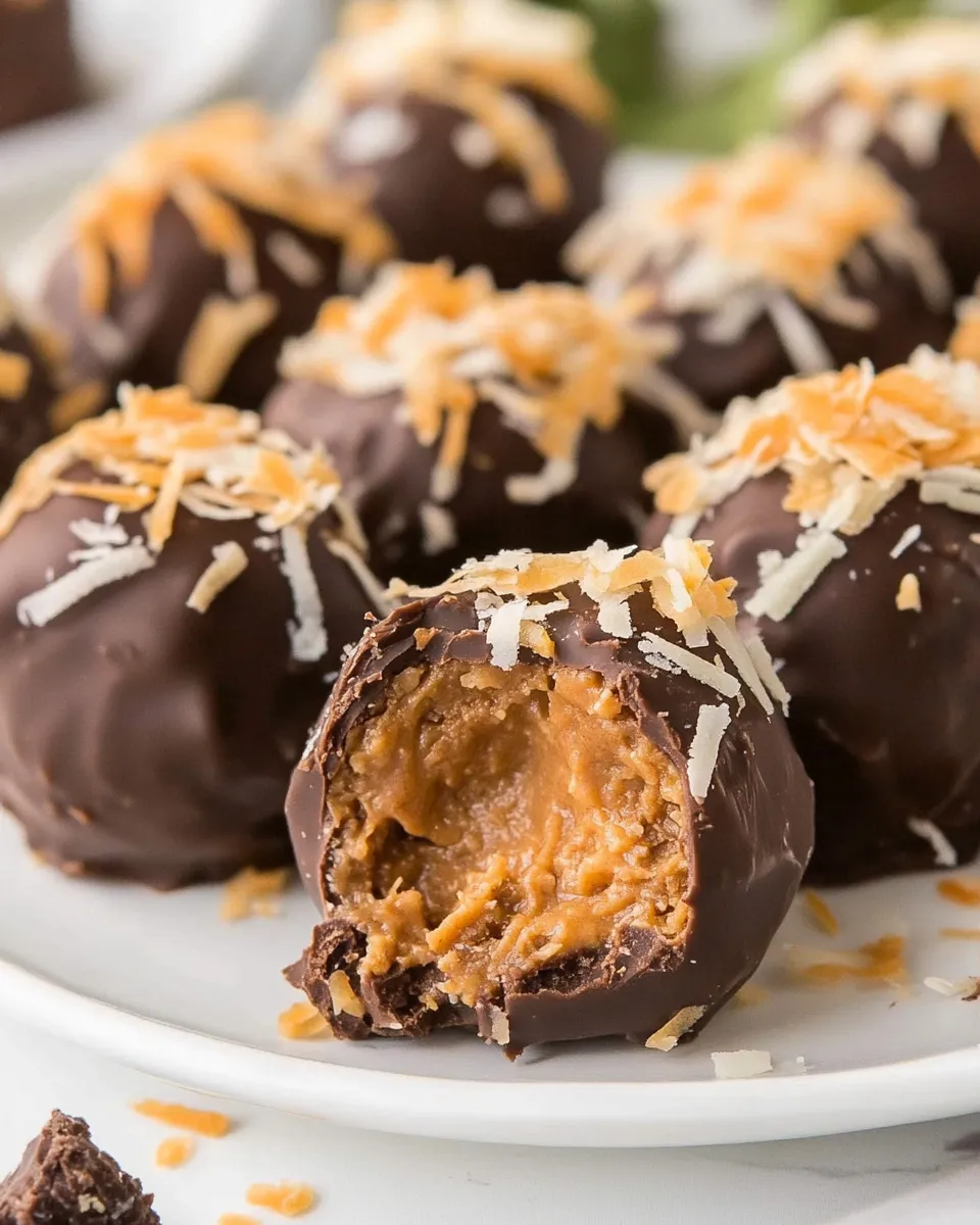 Classic Samoa Truffles recipe photo