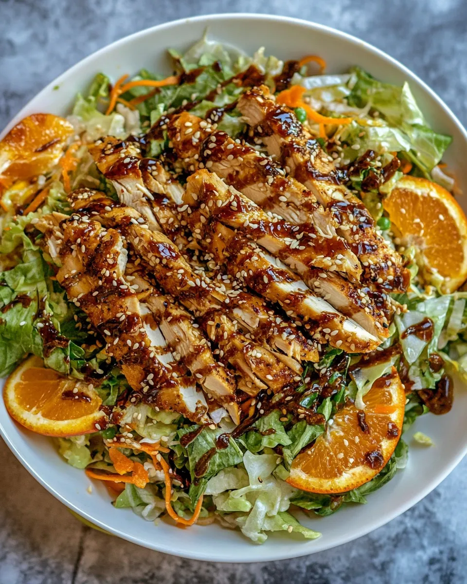 Ultimate Sesame Ginger Orange Chicken Salad. recipe photo