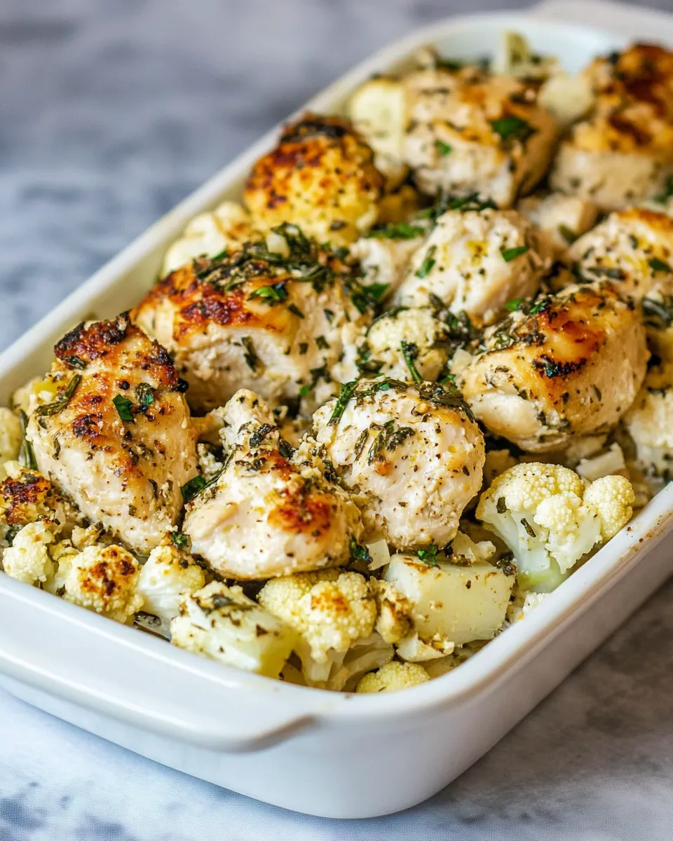 Classic Sheet Pan Greek Chicken and Cauliflower image