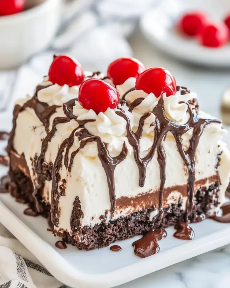 Easy Shoneys Hot Fudge Cake Easy Copycat Recipe (Ice Cream Cake Heaven) photo