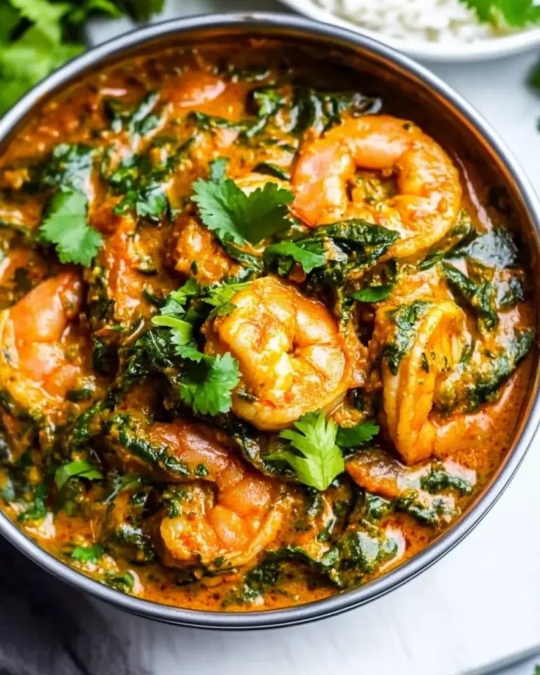 Homemade Shrimp Saag recipe photo