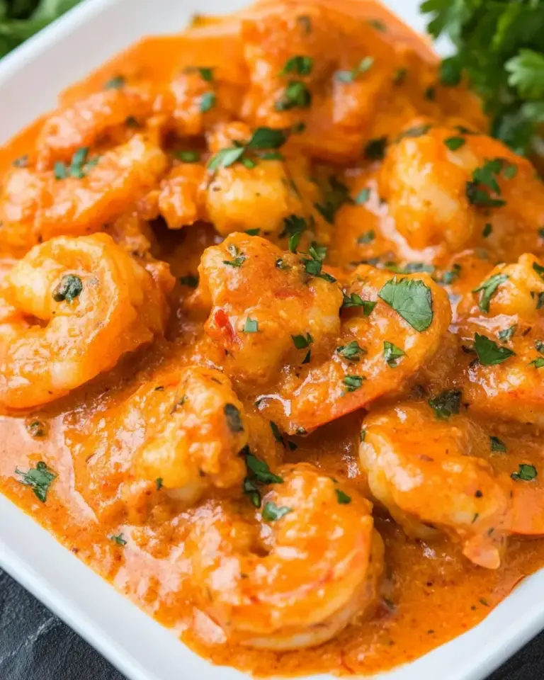 Homemade Shrimp in Roasted Pepper Sauce photo