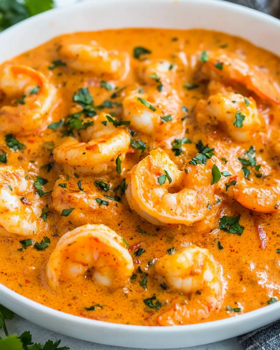 Easy Shrimp in Roasted Pepper Sauce recipe photo