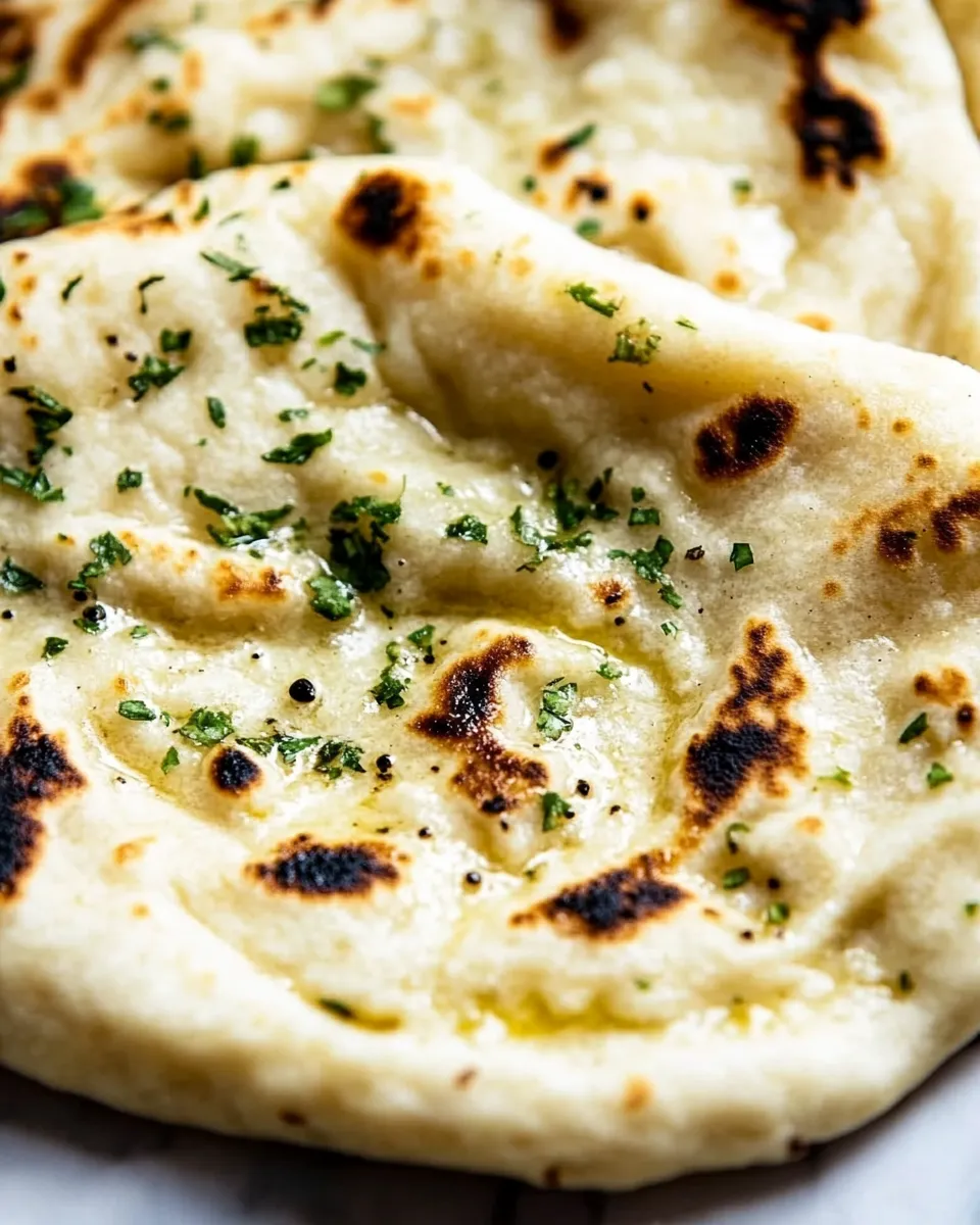 Classic Simple Garlic Naan Recipe (Traditional Indian Bread) photo