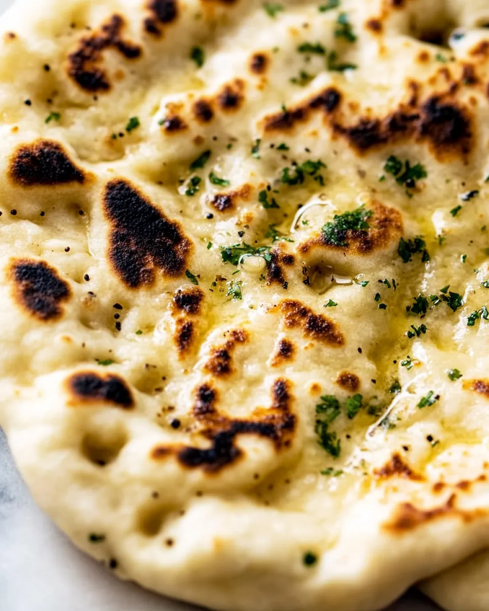 Delicious Simple Garlic Naan Recipe (Traditional Indian Bread) dish photo