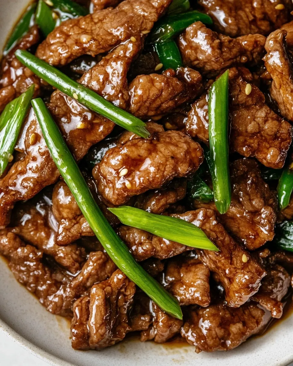 Delicious Simple Mongolian Beef image