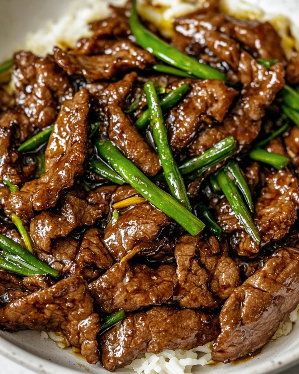 Homemade Simple Mongolian Beef recipe photo