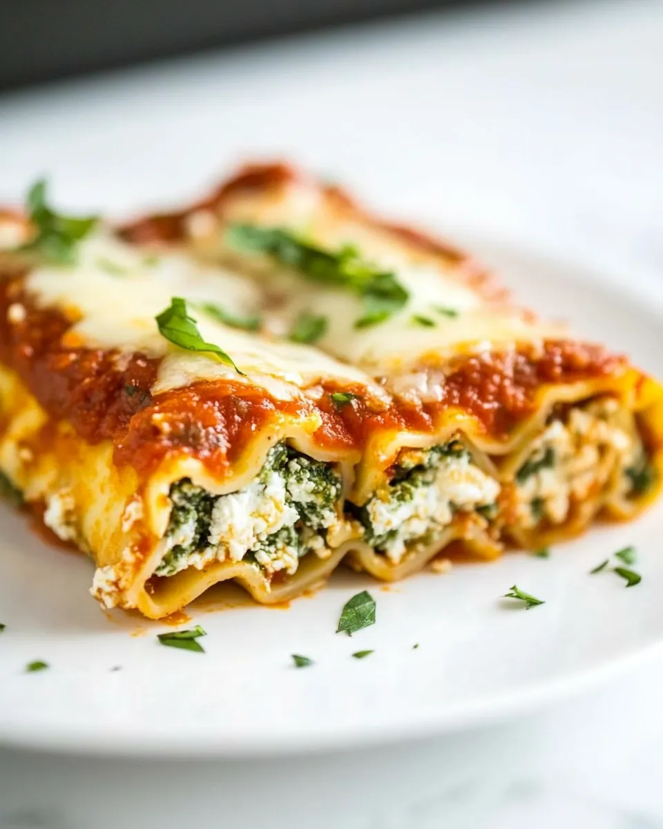 Easy Skinny Lasagna Rolls recipe photo