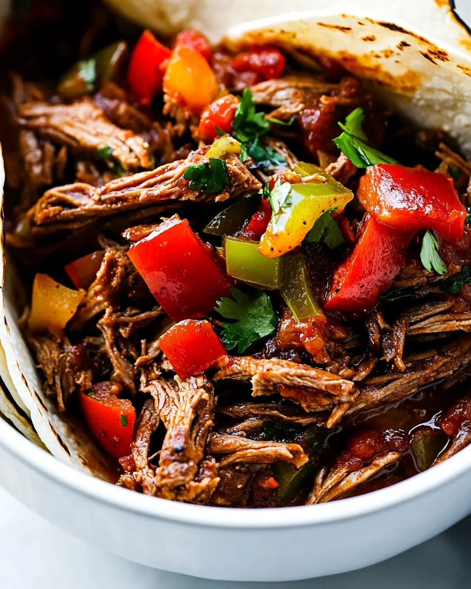 Classic Slow Cooker Beef Carnitas Tacos recipe photo