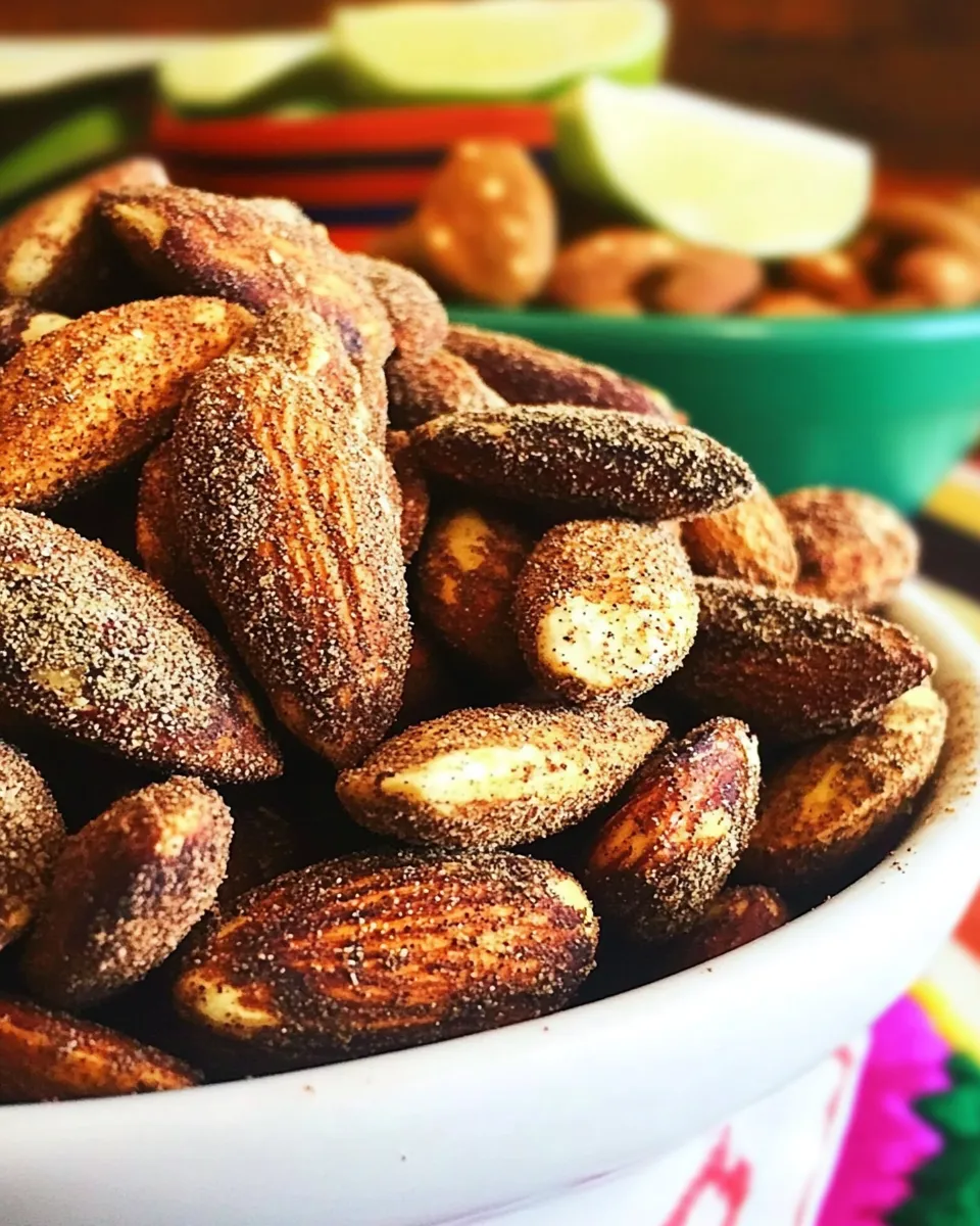 Healthy Slow Cooker Mexican Spiced Almonds shot