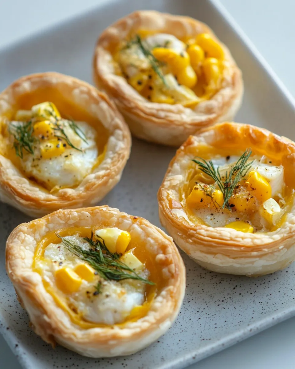 Homemade Smoked Fish and Sweetcorn Tartlets photo