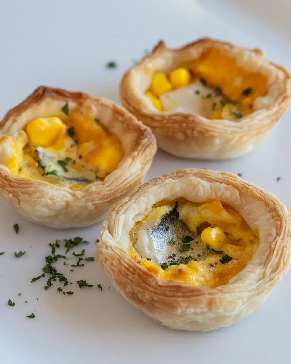 Easy Smoked Fish and Sweetcorn Tartlets recipe photo
