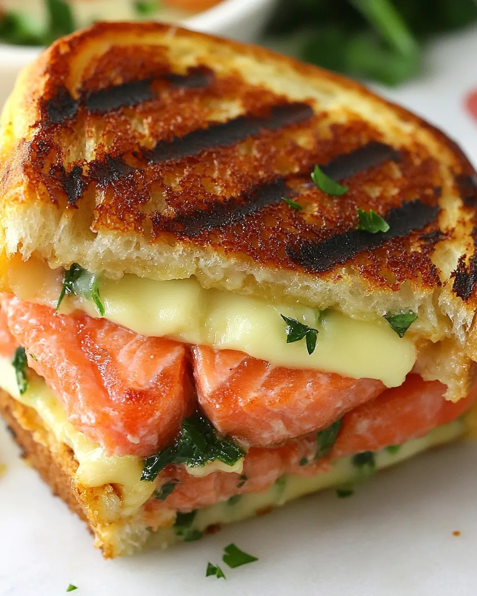 Classic Smoked Salmon & Gruyere Grilled Cheese image