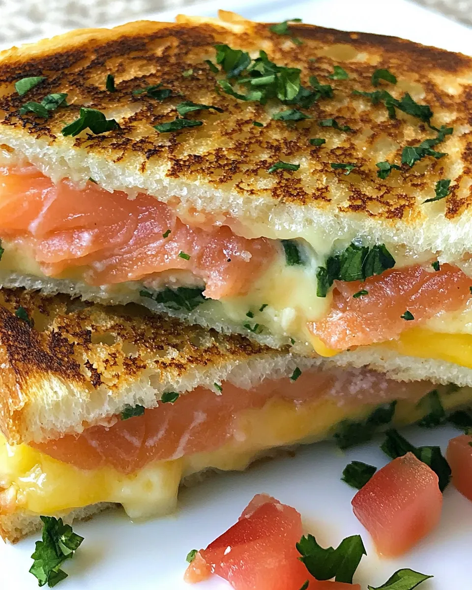 Easy Smoked Salmon & Gruyere Grilled Cheese recipe photo