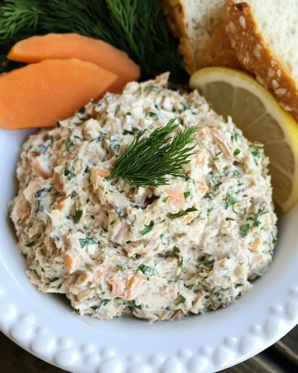 Delicious Smoked Trout Spread food shot