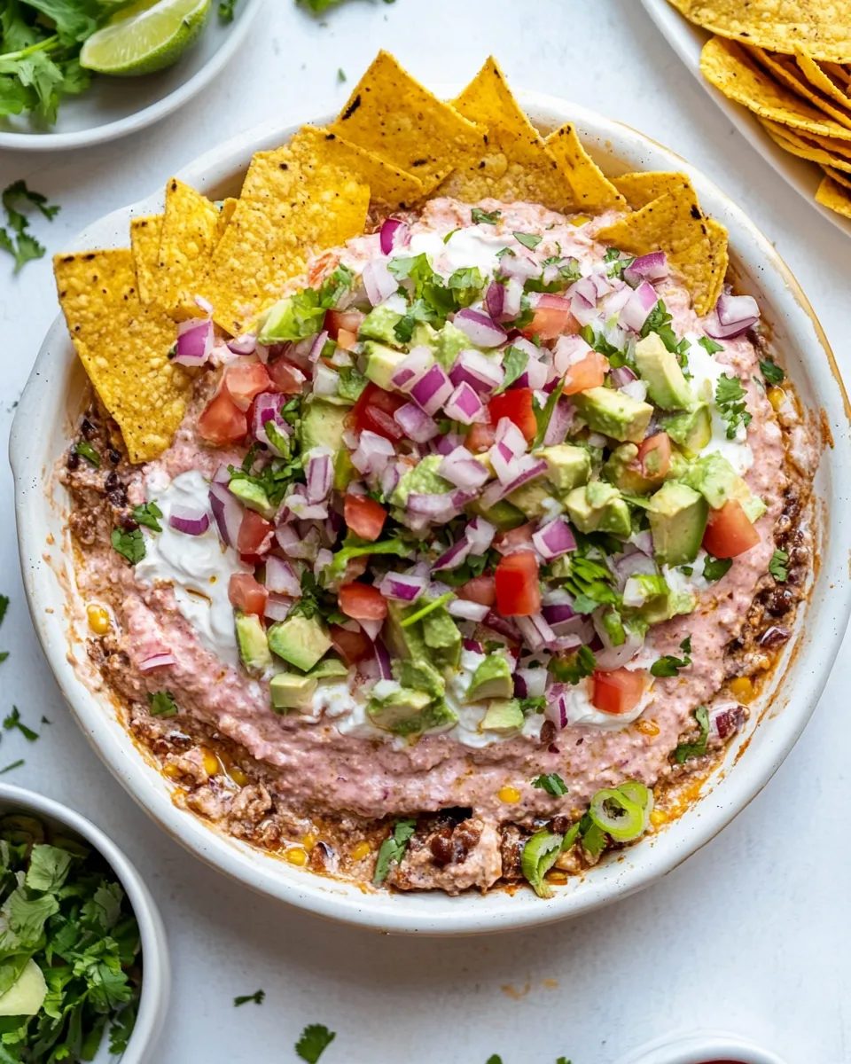 Delicious Smoky Chipotle Layered Taco Dip. image