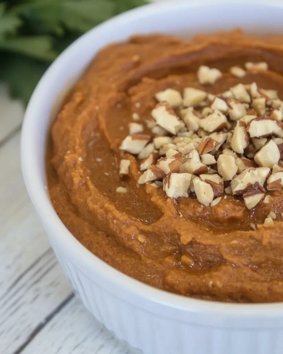 Delicious Smoky Roasted Eggplant Red Pepper Dip with Walnuts recipe image