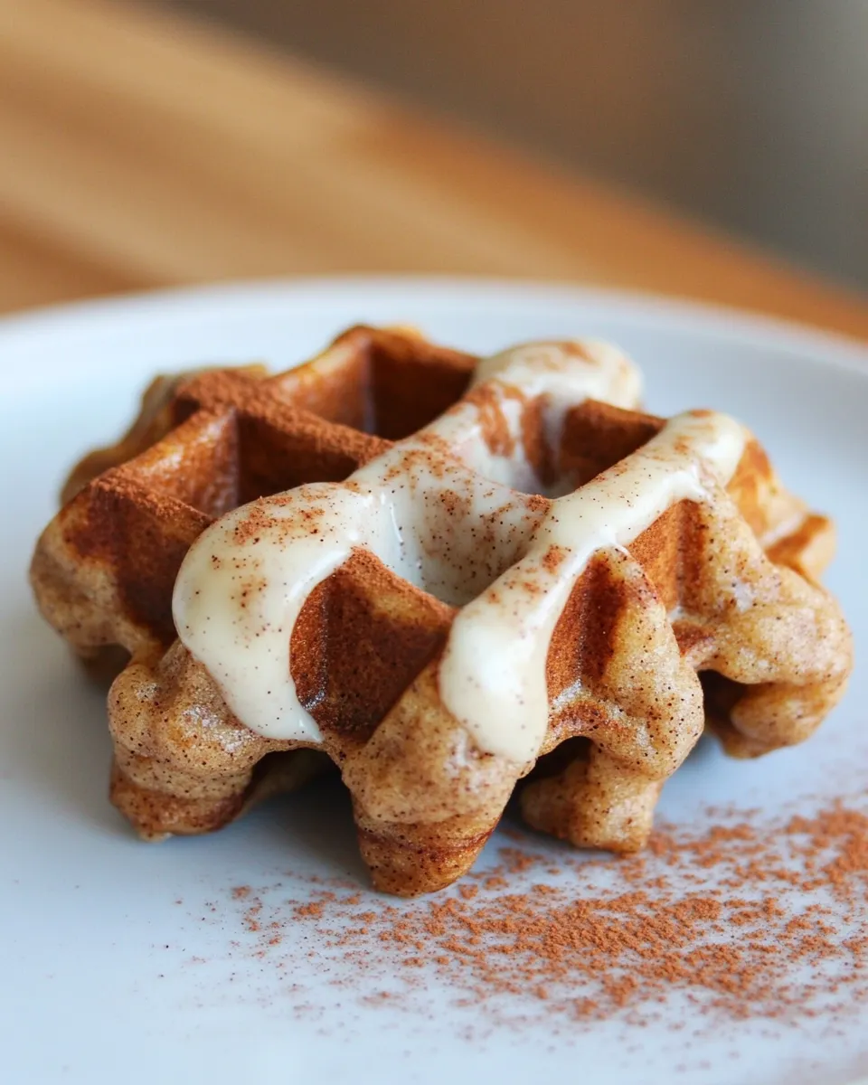 Homemade Snickerdoodle Waffle Cookies photo