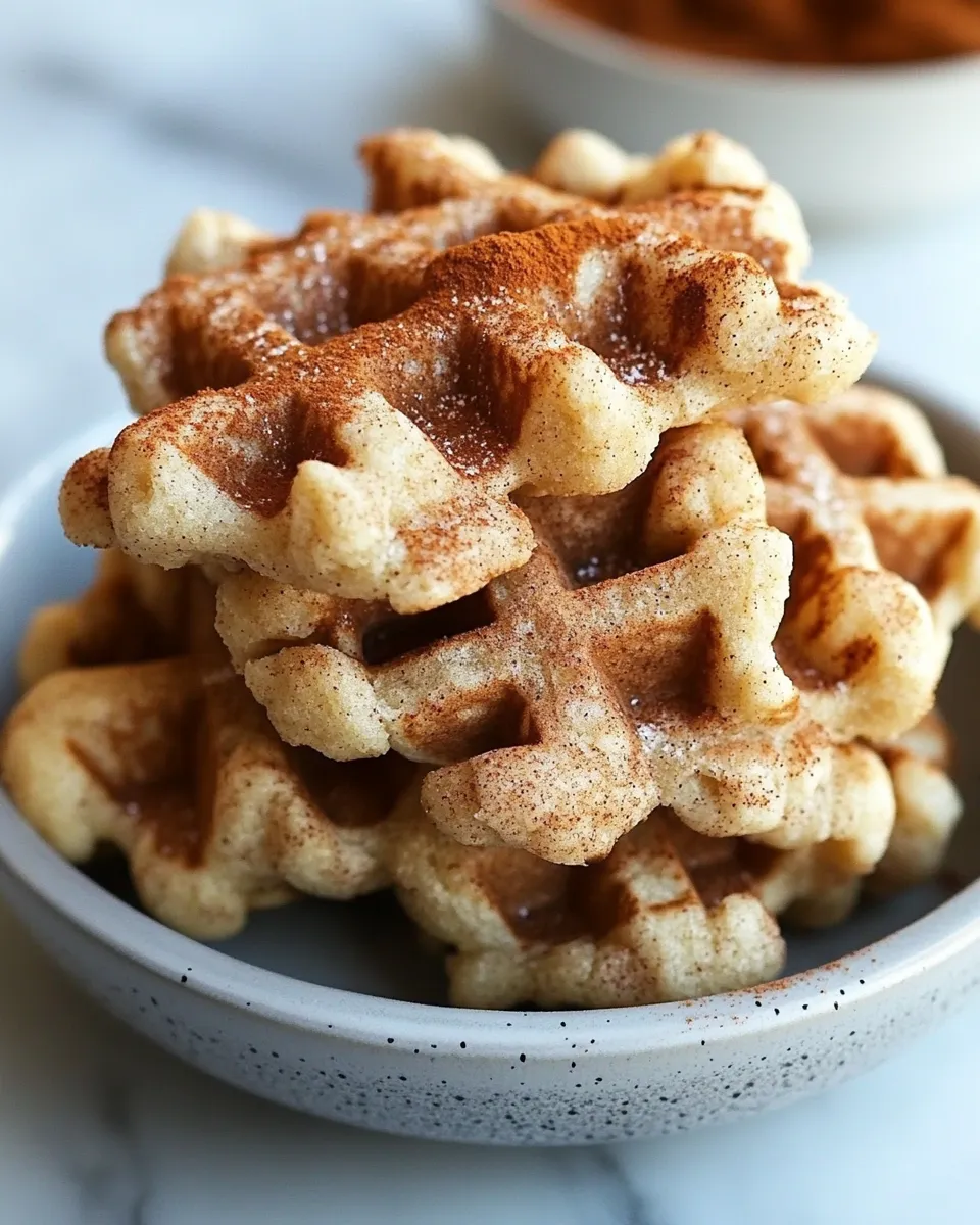 Classic Snickerdoodle Waffle Cookies image