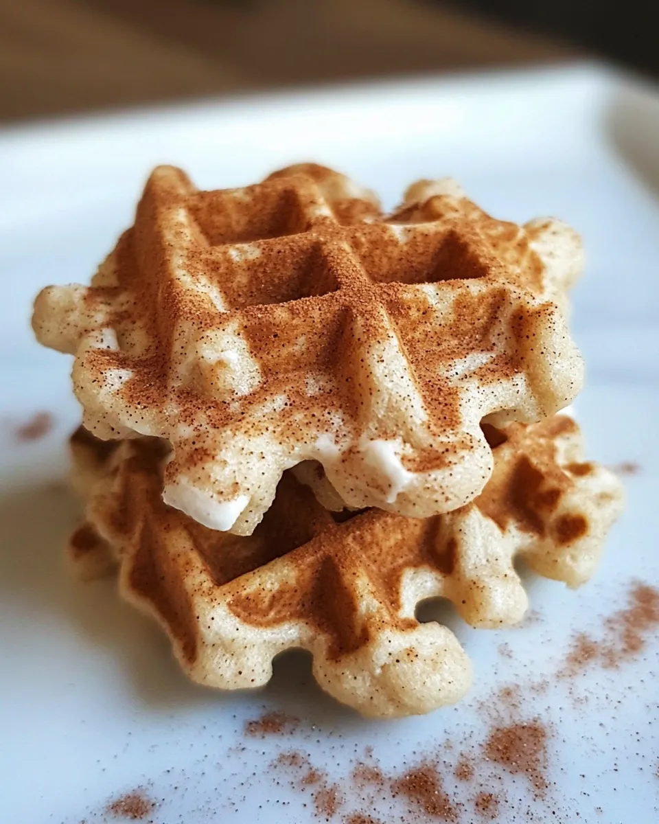 Easy Snickerdoodle Waffle Cookies recipe photo